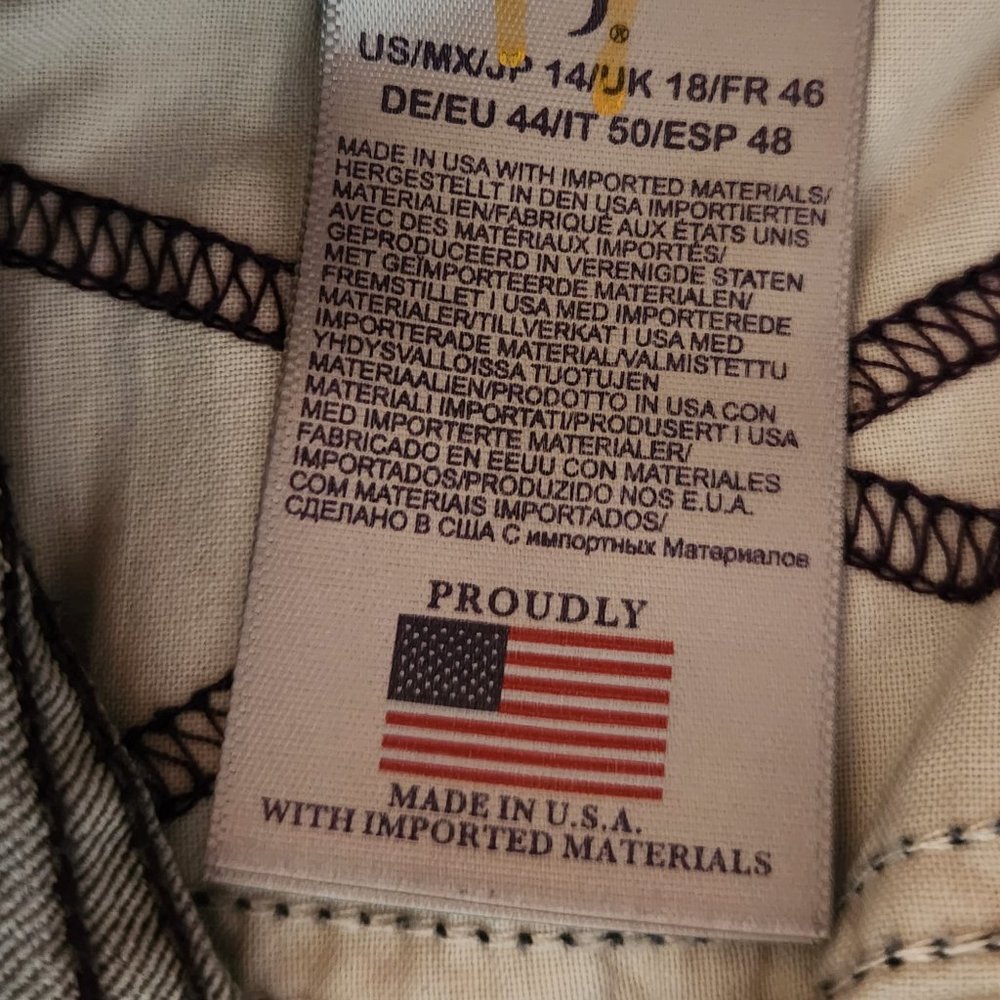 NYDJ SAMANTHA SLIM Straight Leg Jeans Light Wash Gray Size 14 32" Inseam Pockets - Picture 10 of 10